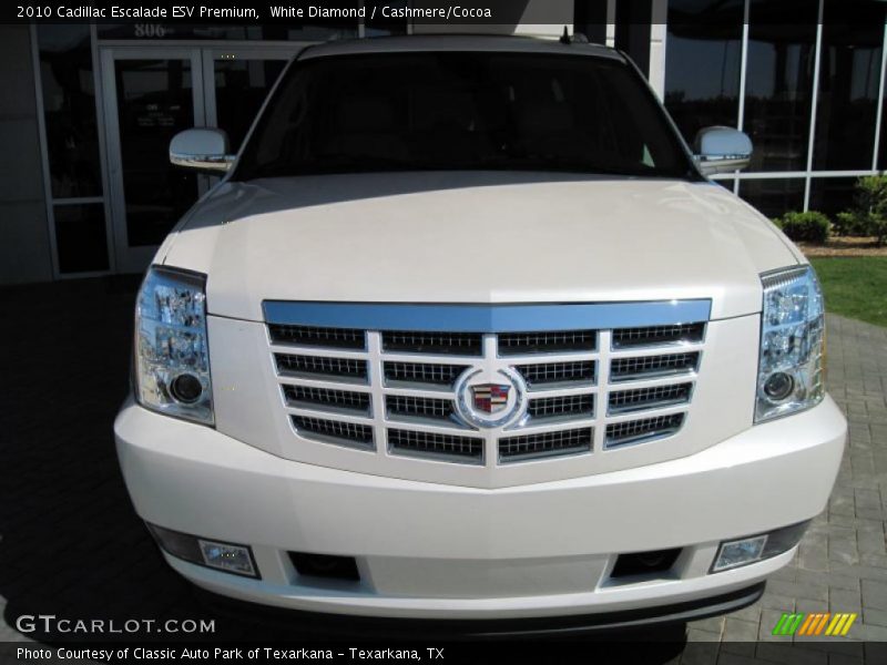 White Diamond / Cashmere/Cocoa 2010 Cadillac Escalade ESV Premium