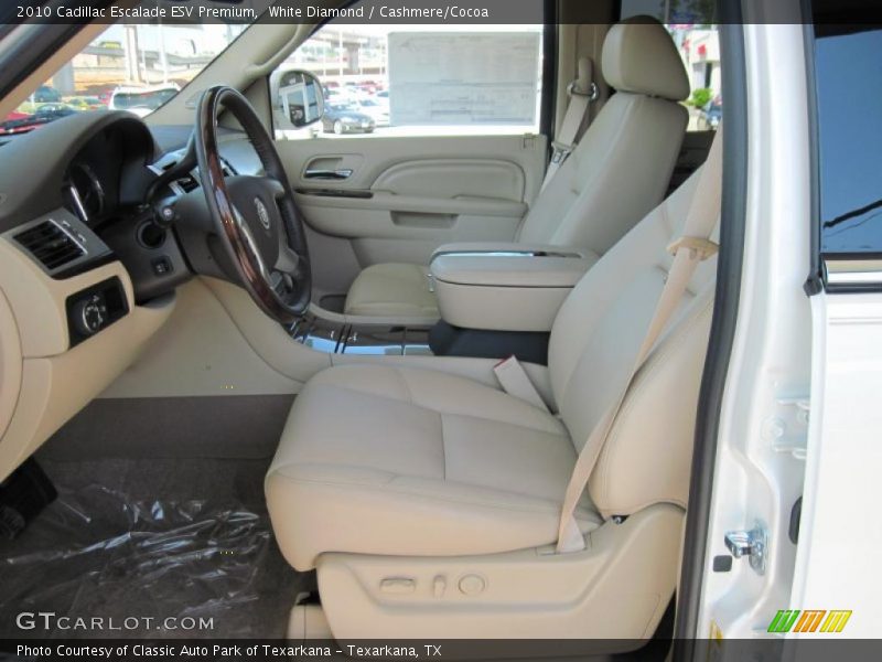 White Diamond / Cashmere/Cocoa 2010 Cadillac Escalade ESV Premium