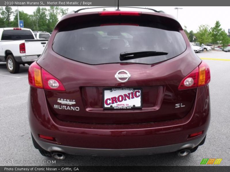 Merlot Red Metallic / Beige 2010 Nissan Murano SL