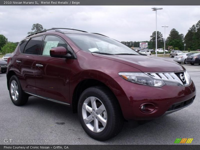 Merlot Red Metallic / Beige 2010 Nissan Murano SL