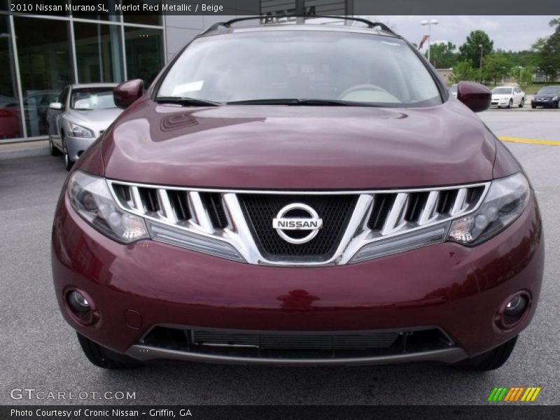 Merlot Red Metallic / Beige 2010 Nissan Murano SL