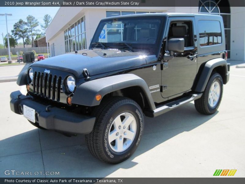 Black / Dark Slate Gray/Medium Slate Gray 2010 Jeep Wrangler Sport 4x4