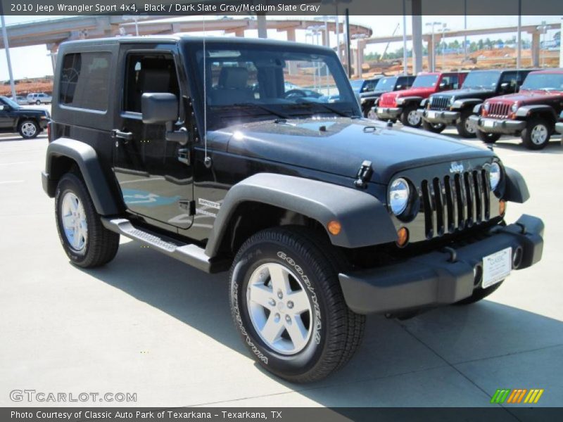 Black / Dark Slate Gray/Medium Slate Gray 2010 Jeep Wrangler Sport 4x4