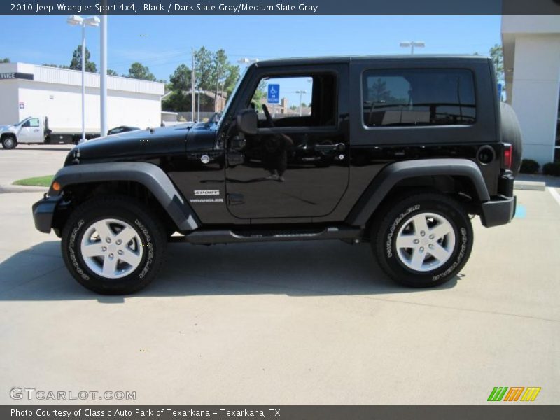 Black / Dark Slate Gray/Medium Slate Gray 2010 Jeep Wrangler Sport 4x4