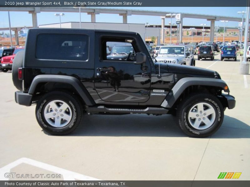 Black / Dark Slate Gray/Medium Slate Gray 2010 Jeep Wrangler Sport 4x4