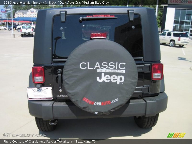 Black / Dark Slate Gray/Medium Slate Gray 2010 Jeep Wrangler Sport 4x4