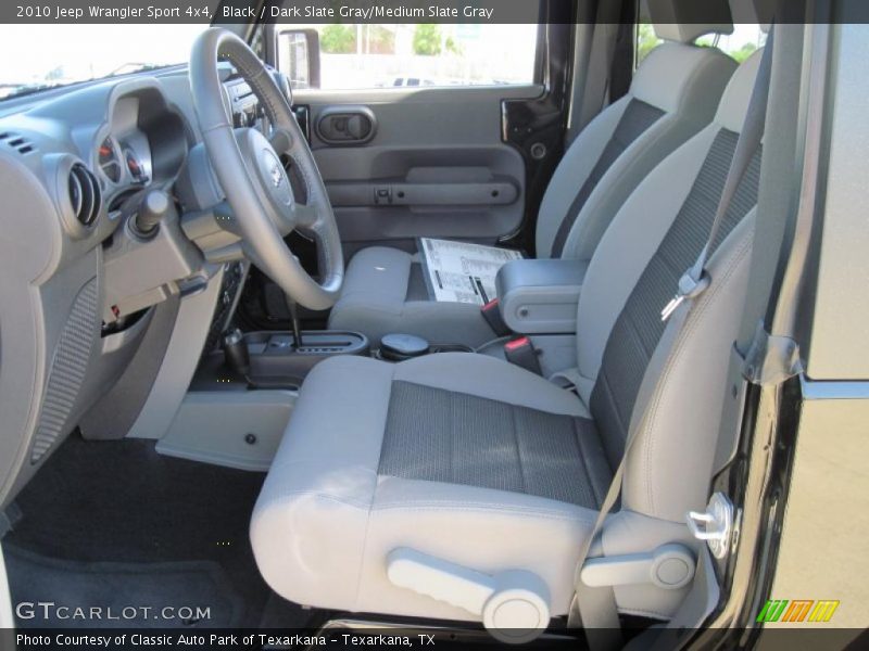 Black / Dark Slate Gray/Medium Slate Gray 2010 Jeep Wrangler Sport 4x4