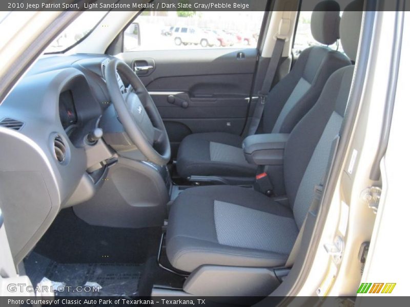 Light Sandstone Metallic / Dark Slate Gray/Pebble Beige 2010 Jeep Patriot Sport