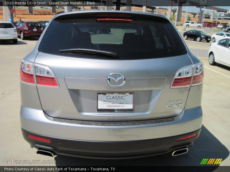 Liquid Silver Metallic / Black 2010 Mazda CX-9 Sport