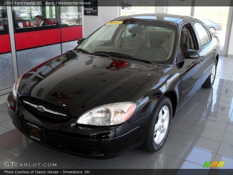 Black / Medium Parchment 2001 Ford Taurus SES
