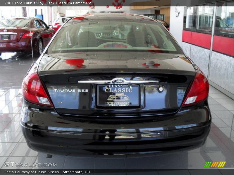 Black / Medium Parchment 2001 Ford Taurus SES