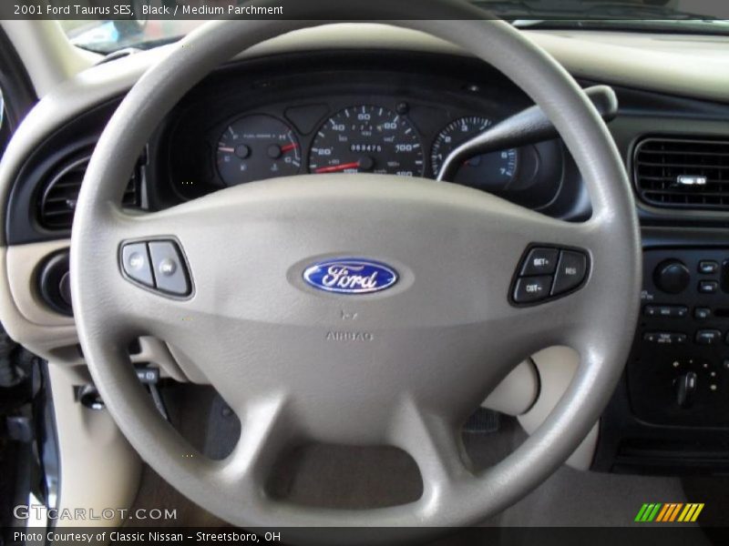 Black / Medium Parchment 2001 Ford Taurus SES