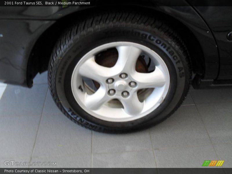 Black / Medium Parchment 2001 Ford Taurus SES