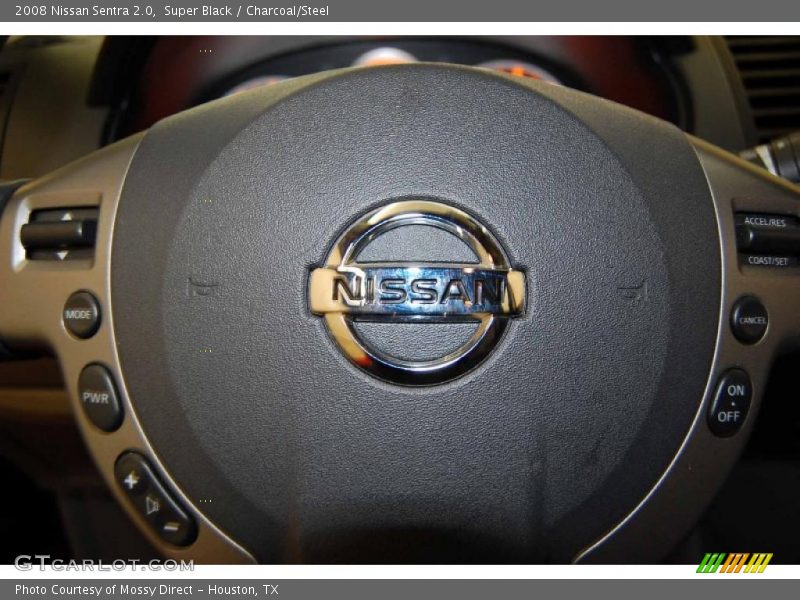 Super Black / Charcoal/Steel 2008 Nissan Sentra 2.0