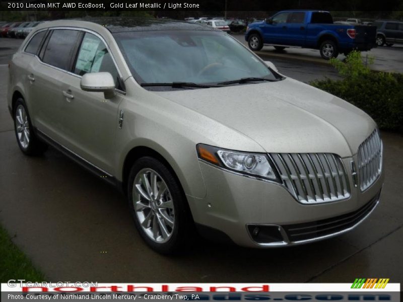 Gold Leaf Metallic / Light Stone 2010 Lincoln MKT AWD EcoBoost