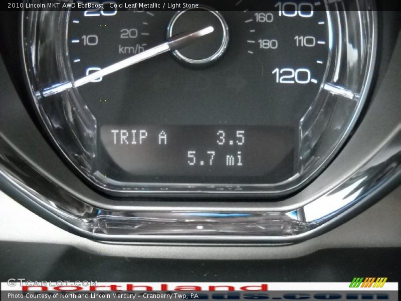 Gold Leaf Metallic / Light Stone 2010 Lincoln MKT AWD EcoBoost