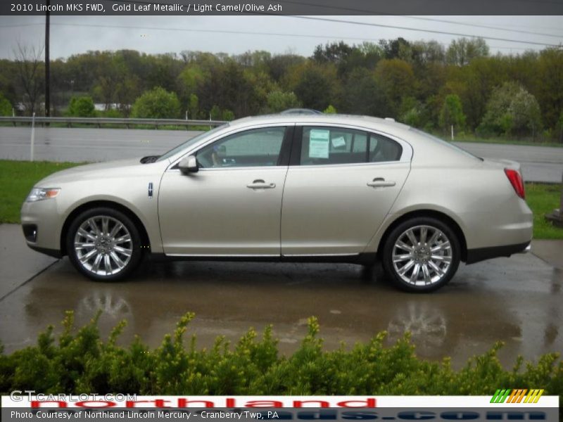 Gold Leaf Metallic / Light Camel/Olive Ash 2010 Lincoln MKS FWD