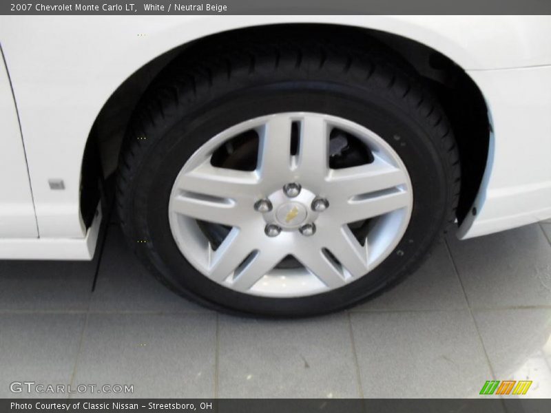 White / Neutral Beige 2007 Chevrolet Monte Carlo LT