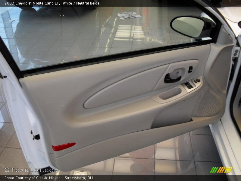White / Neutral Beige 2007 Chevrolet Monte Carlo LT