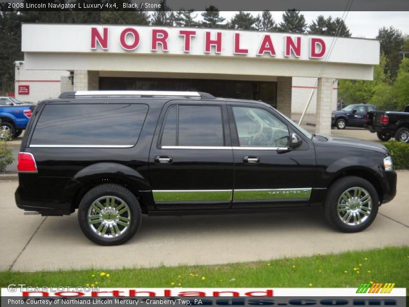 Black / Stone 2008 Lincoln Navigator L Luxury 4x4