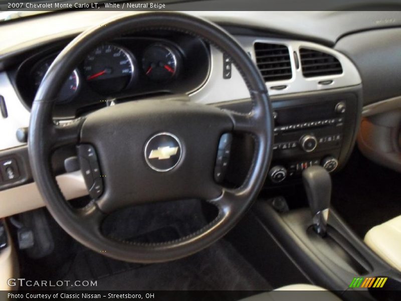 White / Neutral Beige 2007 Chevrolet Monte Carlo LT