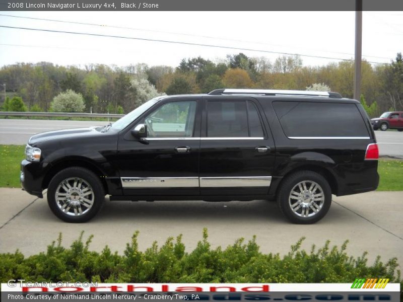 Black / Stone 2008 Lincoln Navigator L Luxury 4x4