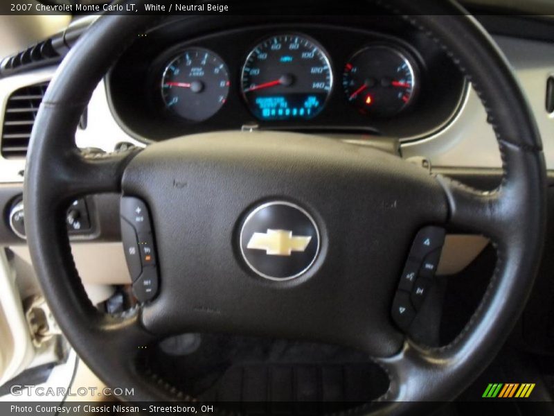 White / Neutral Beige 2007 Chevrolet Monte Carlo LT