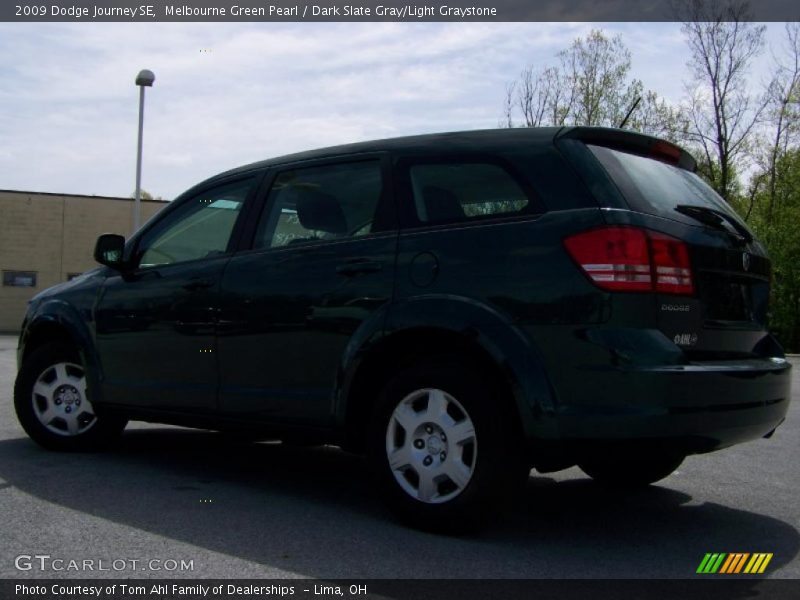 Melbourne Green Pearl / Dark Slate Gray/Light Graystone 2009 Dodge Journey SE