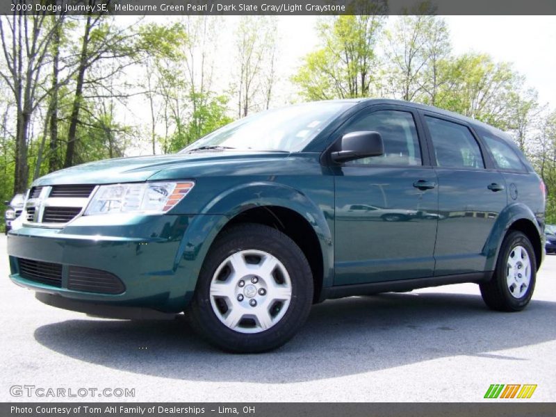Melbourne Green Pearl / Dark Slate Gray/Light Graystone 2009 Dodge Journey SE