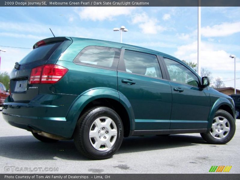 Melbourne Green Pearl / Dark Slate Gray/Light Graystone 2009 Dodge Journey SE