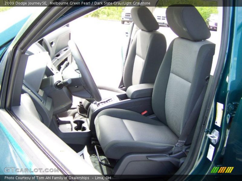 Melbourne Green Pearl / Dark Slate Gray/Light Graystone 2009 Dodge Journey SE