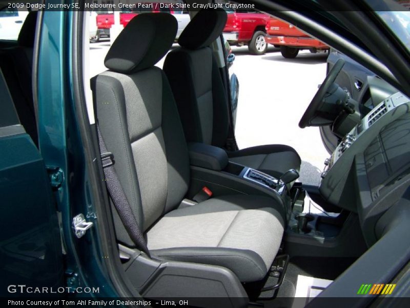 Melbourne Green Pearl / Dark Slate Gray/Light Graystone 2009 Dodge Journey SE