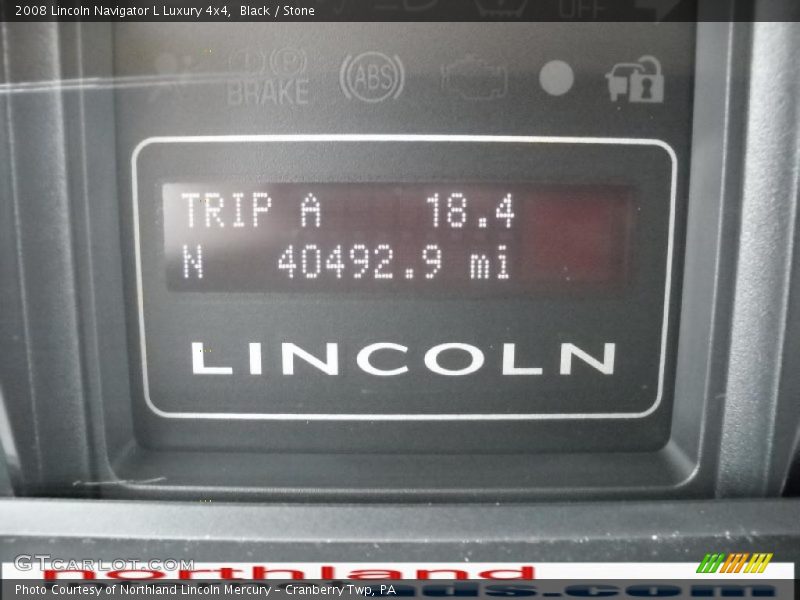 Black / Stone 2008 Lincoln Navigator L Luxury 4x4