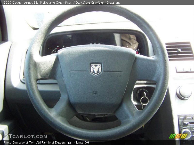 Melbourne Green Pearl / Dark Slate Gray/Light Graystone 2009 Dodge Journey SE