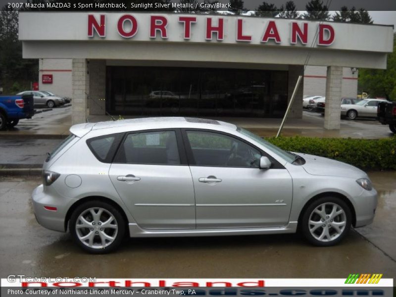 Sunlight Silver Metallic / Gray/Black 2007 Mazda MAZDA3 s Sport Hatchback