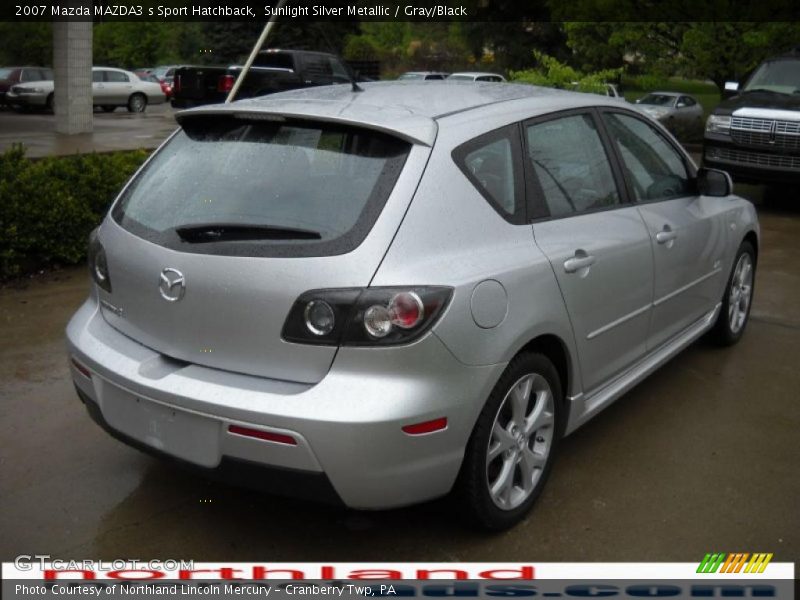 Sunlight Silver Metallic / Gray/Black 2007 Mazda MAZDA3 s Sport Hatchback