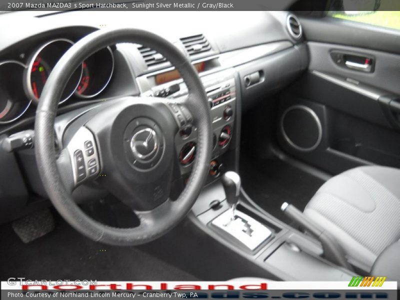 Sunlight Silver Metallic / Gray/Black 2007 Mazda MAZDA3 s Sport Hatchback