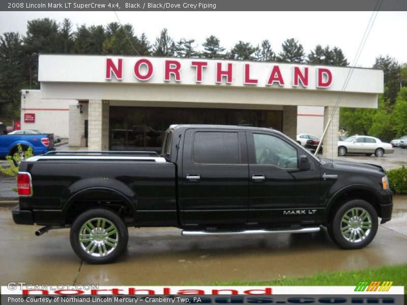 Black / Black/Dove Grey Piping 2008 Lincoln Mark LT SuperCrew 4x4