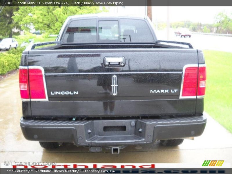 Black / Black/Dove Grey Piping 2008 Lincoln Mark LT SuperCrew 4x4