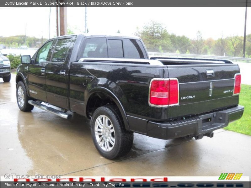 Black / Black/Dove Grey Piping 2008 Lincoln Mark LT SuperCrew 4x4