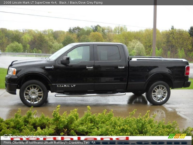 Black / Black/Dove Grey Piping 2008 Lincoln Mark LT SuperCrew 4x4