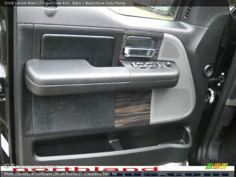 Black / Black/Dove Grey Piping 2008 Lincoln Mark LT SuperCrew 4x4