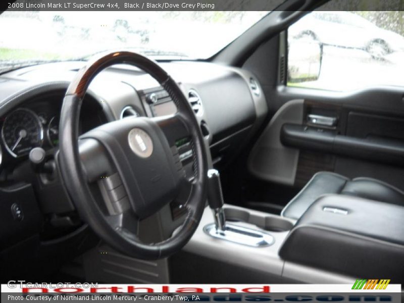 Black / Black/Dove Grey Piping 2008 Lincoln Mark LT SuperCrew 4x4