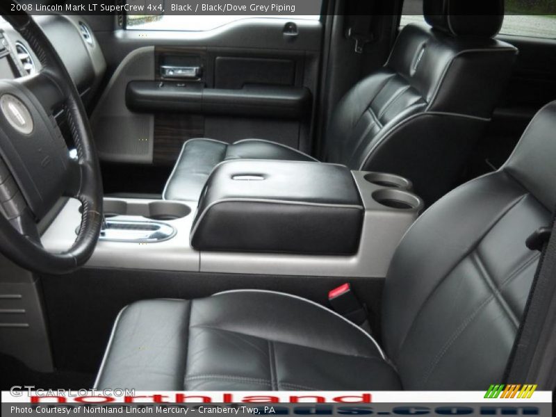 Black / Black/Dove Grey Piping 2008 Lincoln Mark LT SuperCrew 4x4