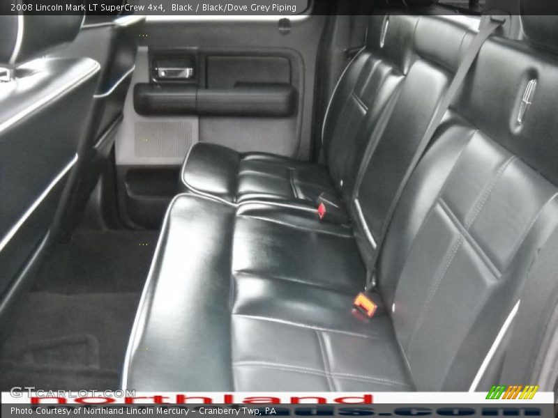 Black / Black/Dove Grey Piping 2008 Lincoln Mark LT SuperCrew 4x4