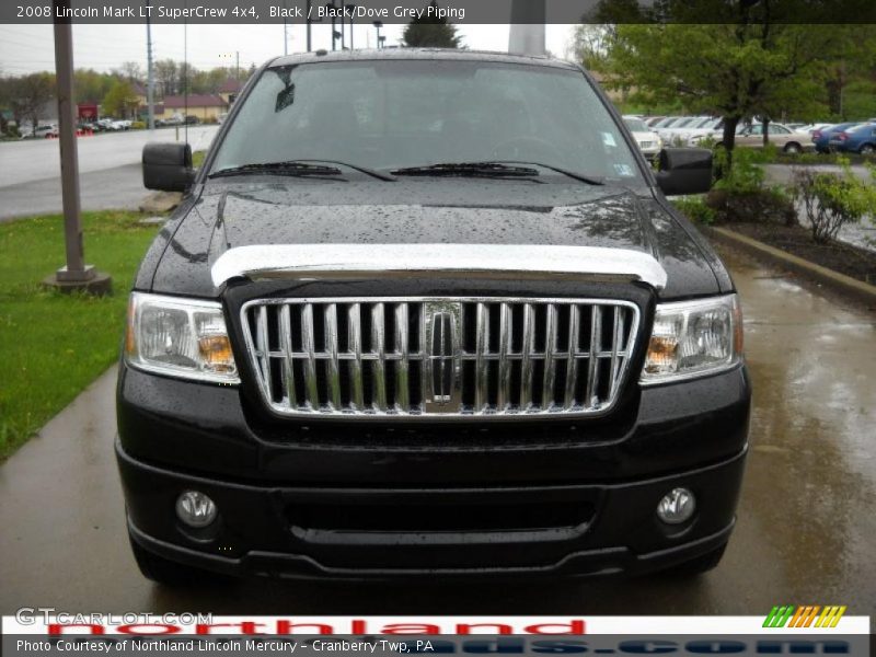 Black / Black/Dove Grey Piping 2008 Lincoln Mark LT SuperCrew 4x4