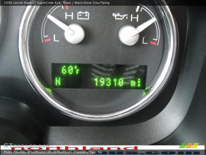 Black / Black/Dove Grey Piping 2008 Lincoln Mark LT SuperCrew 4x4