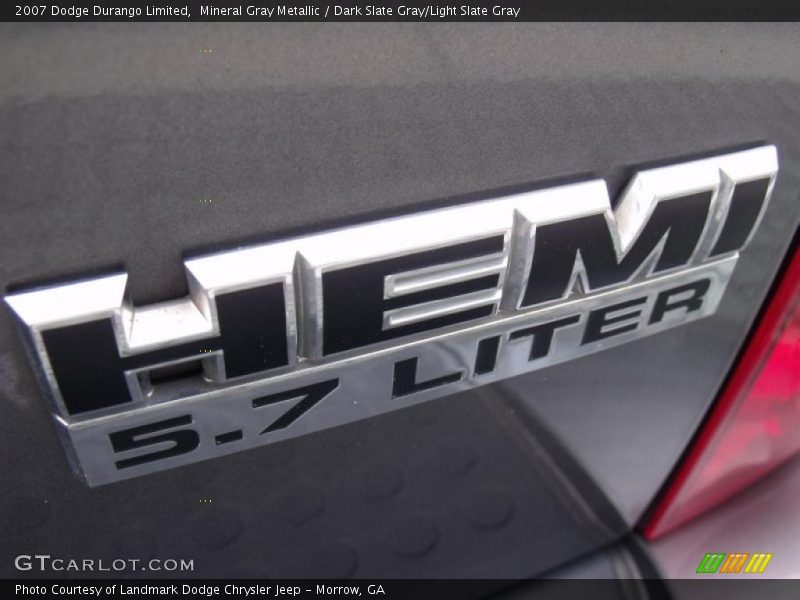 Mineral Gray Metallic / Dark Slate Gray/Light Slate Gray 2007 Dodge Durango Limited