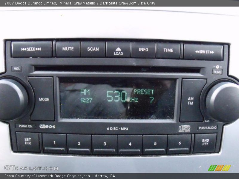 Mineral Gray Metallic / Dark Slate Gray/Light Slate Gray 2007 Dodge Durango Limited