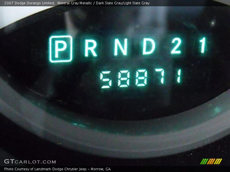 Mineral Gray Metallic / Dark Slate Gray/Light Slate Gray 2007 Dodge Durango Limited